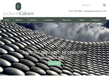 Tablet Screenshot of jacksoncalvert.co.uk
